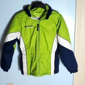Columbia green and blue winter jacket